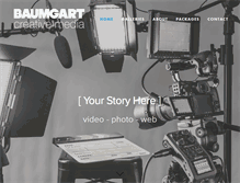 Tablet Screenshot of baumgartcreativemedia.com